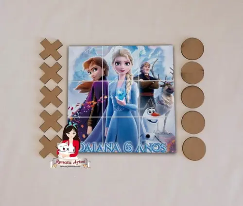 Jogo da Velha Personalizado Frozen 2020