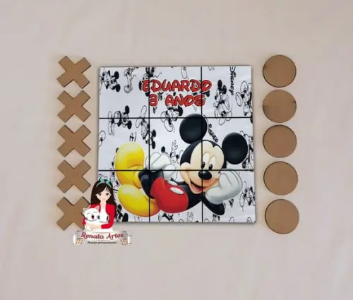 Jogo da Velha Personalizado Mickey Poá