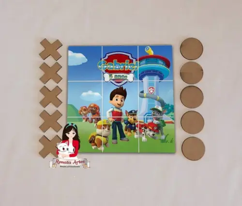 Jogo da Velha Personalizado Patrulha Canina