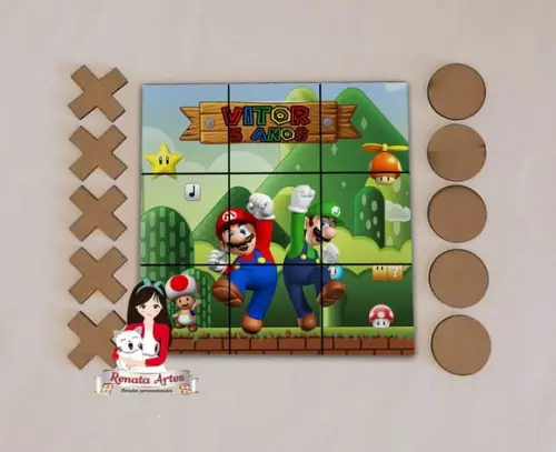 Jogo da Velha Personalizado Super Mario Bross