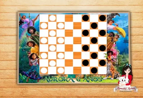 Jogo de Damas Personalizado Encanto