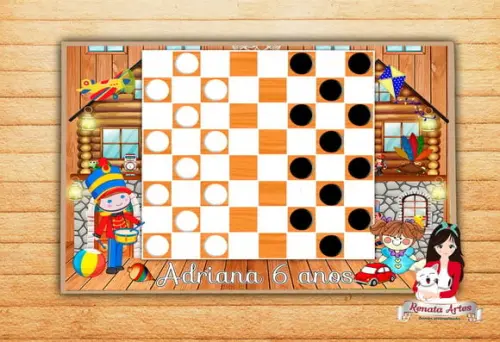 Jogo de Damas Personalizado Fábrica de Brinquedos