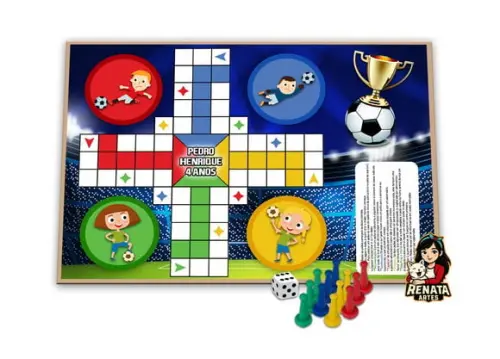 Jogo de Ludo Personalizado Futebol