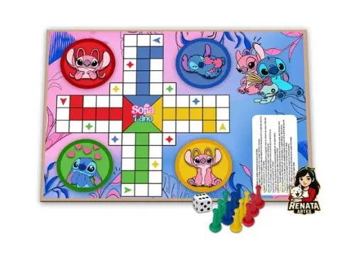Jogo de Ludo Personalizado Stitch