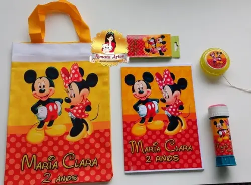 Kit Alegria na Ecobag Mickey e Minnie 2