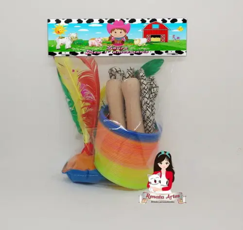 Kit Boa Infância Personalizado Fazendinha Menina