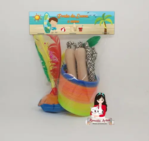 Kit Boa Infância Personalizado Praia Surf