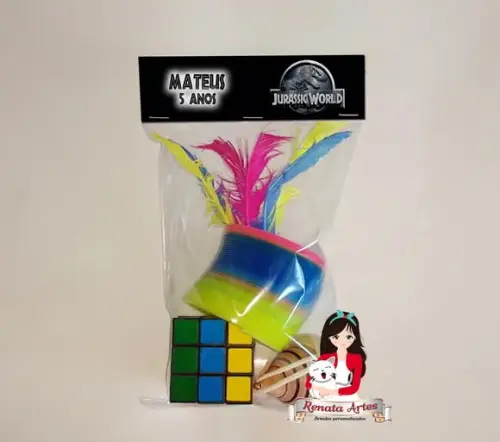 Kit Brinquedos Retrô Personalizado Tema Jurassic World