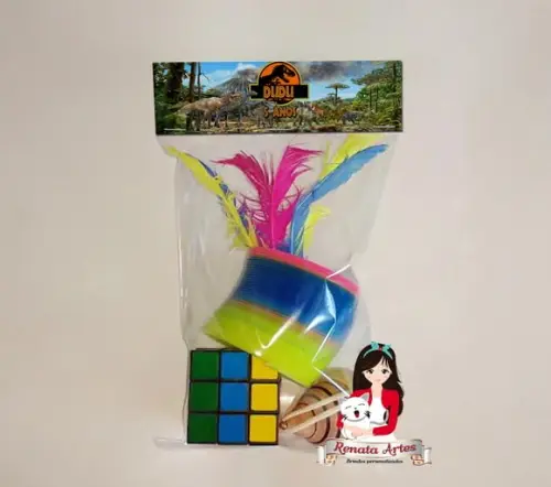 Kit Brinquedos Retrô Personalizado Tema Jurassic