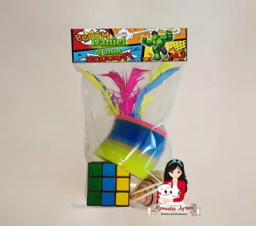 Kit Brinquedos Retrô Personalizado Tema Hulk