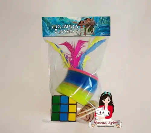 Kit Brinquedos Retrô Personalizado Tema Moana 2
