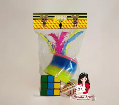 Kit Brinquedos Retrô Personalizado Tema Lol Queen Bee