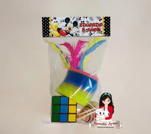Kit Brinquedos Retrô Personalizado Tema Mickey