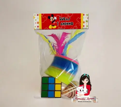 Kit Brinquedos Retrô Personalizado Tema Mickey