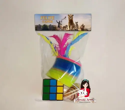 Kit Brinquedos Retrô Personalizado Tema Rei Leão Mufasa