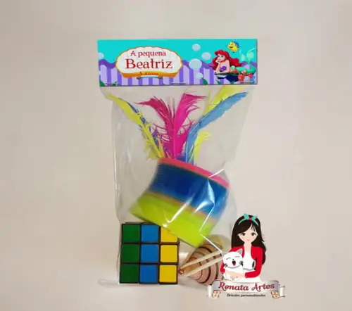 Kit Brinquedos Retrô Tema a Pequena Sereia Ariel
