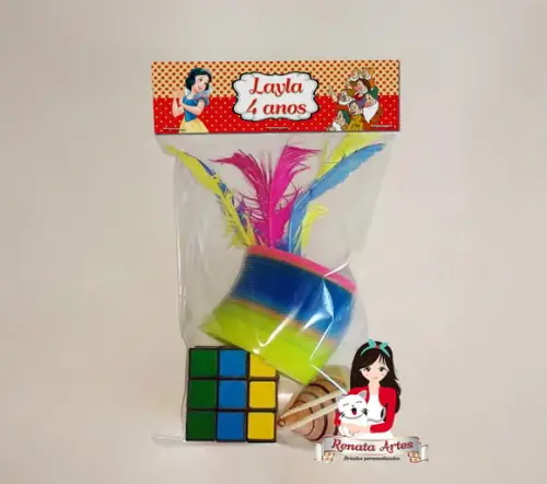 Kit Brinquedos Retrô Tema Branca de Neve