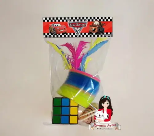 Kit Brinquedos Retrô Tema Carros Disney 2