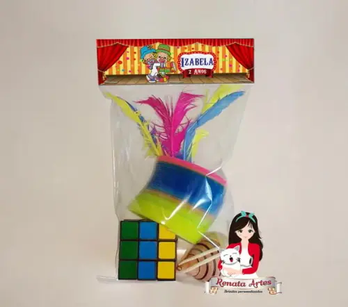 Kit Brinquedos Retrô Tema Circo Patati Patatá