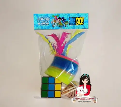 Kit Brinquedos Retrô Tema Jovens Titãs