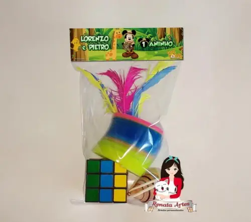 Kit Brinquedos Retrô Tema Mickey Safari
