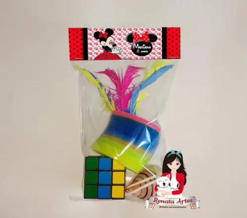 Kit Brinquedos Retrô Tema Minnie Vermelha