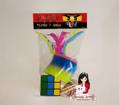Kit Brinquedos Retrô Tema Personalizado Ninjago