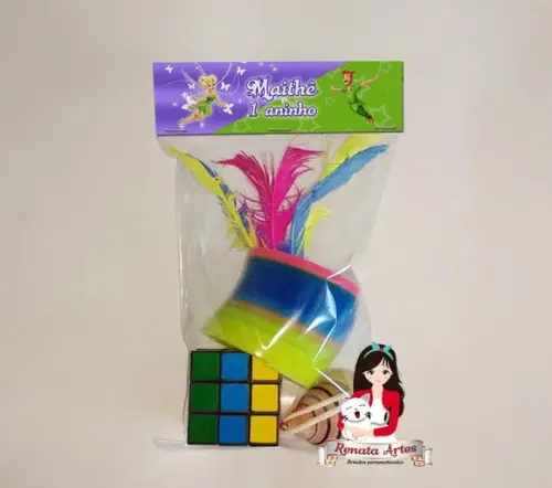 Kit Brinquedos Retrô Tema Sininho e Peter Pan