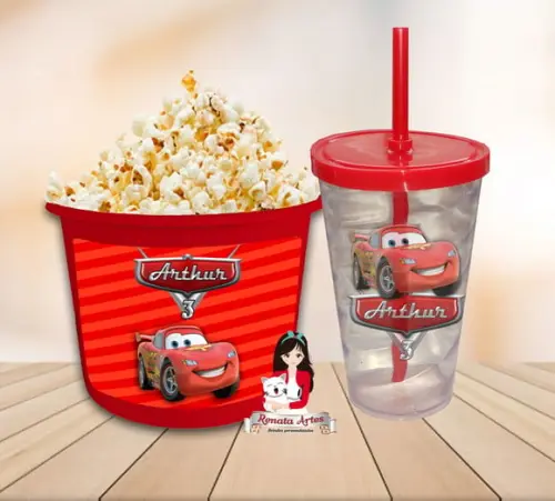 Kit Cinema Personalizado Carros Disney