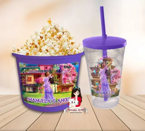 Kit Cinema Personalizado Encanto Isabela