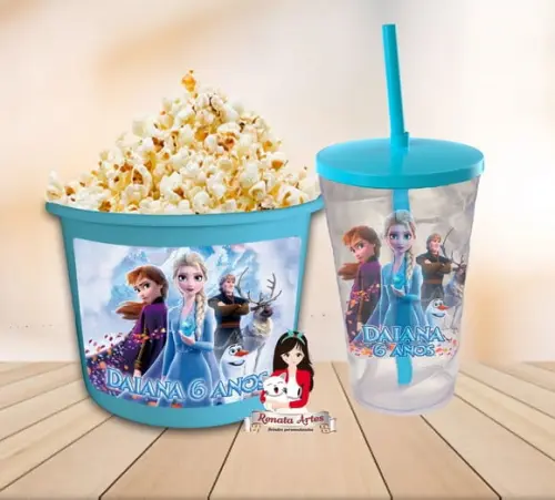 Kit Cinema Personalizado Frozen