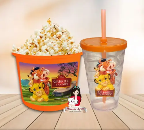 Kit Cinema Personalizado Rei Leão