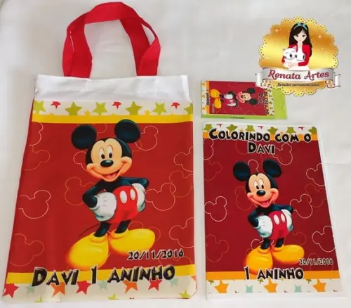 Kit colorir na sacola MICKEY