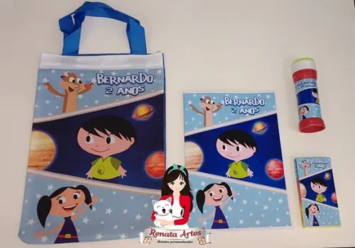 Kit diversão personalizado na ecobag