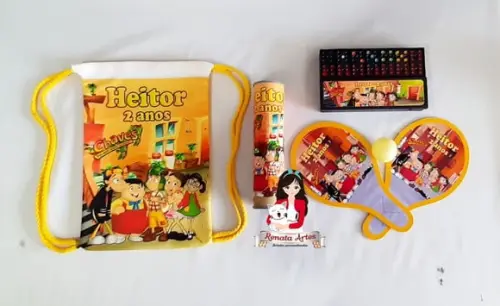 Kit Jogos 3 na Mochila Turma do Chaves