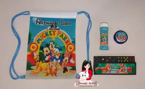 Kit Jogos na Mochila a Casa do Mickey