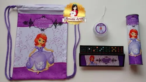 Kit Jogos na Mochila Princesinha Sofia
