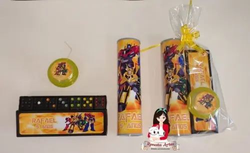 Kit Jogos Personalizado Transformers
