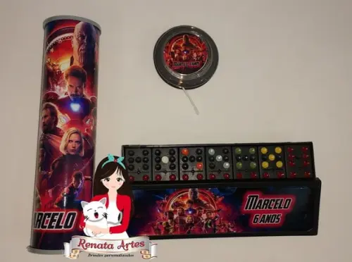 Kit Jogos Personalizado Vingadores Guerra Infinita