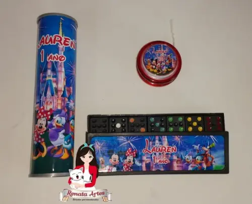Kit Jogos Personalizado Turma Disney