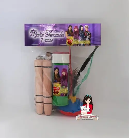 Kit Lembrancinha com Bolha de Sabão Descendentes 2