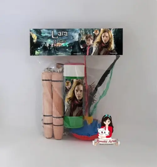 Kit Lembrancinha com Bolha de Sabão Harry Potter Hermione