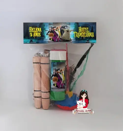 Kit Lembrancinha com Bolha de Sabão Hotel Transilvânia