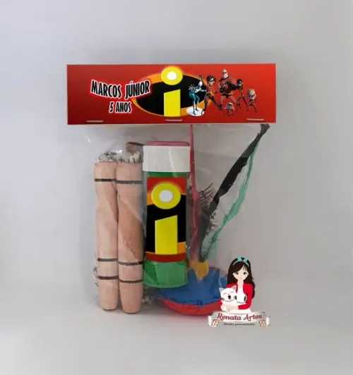 Kit Lembrancinha com Bolha de Sabão os Incríveis
