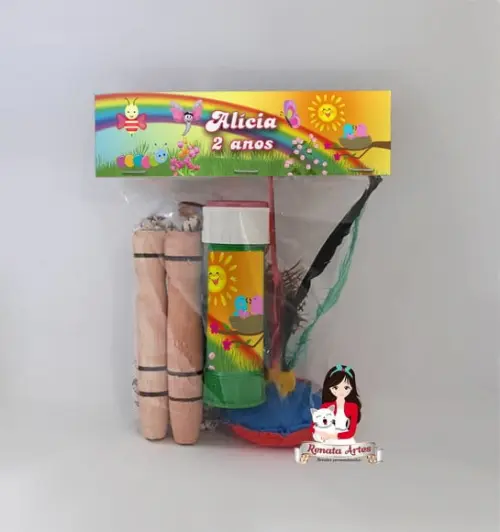 Kit Lembrancinha com Bolha de Sabão Unicórnio
