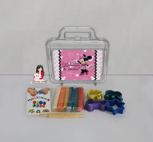 Kit Massinha na Maleta Minnie Rosa