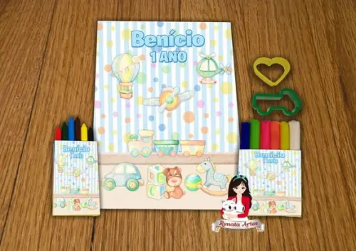 Kit Passatempo Personalizado Brinquedos Vintage