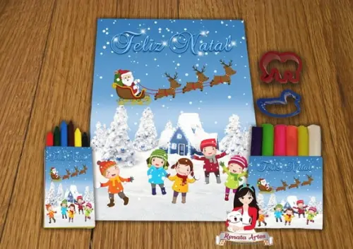 Kit Passatempo Personalizado de Natal