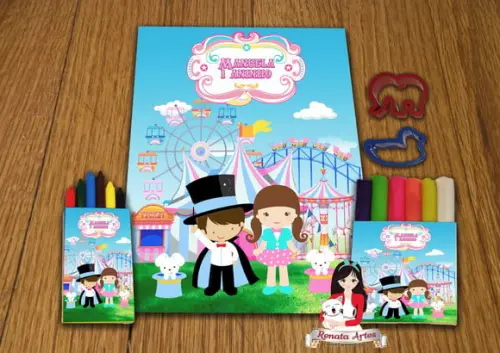 Kit Passatempo Personalizado Circo