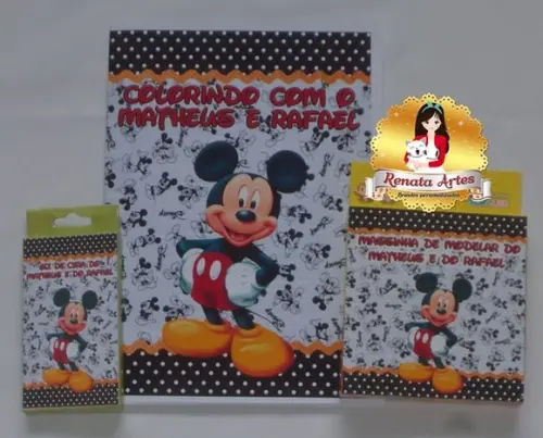 Kit Passatempo Personalizado Mickey